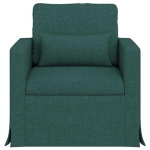 Nowoczesna sofa moduÅowa w ciemnej zieleni z metalowÄ ramÄ