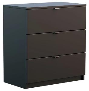 Czarna nowoczesna komoda z szufladami M1-G68
