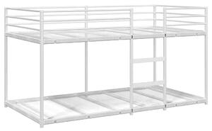Białe minimalistyczne łóżko piętrowe 80 x 200 cm R6-N22