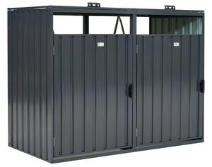 Obudowa na 2 kosze na śmieci 120l lub 240l Alabama CoverTech antracyt