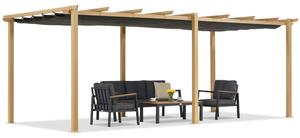 Pergola tarasowa Barbados 3x6 m Garden Point woodlike-antracyt