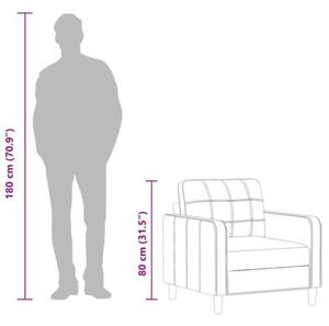 Fotel, jasnoszary, 60 cm, obity tkaninÄ