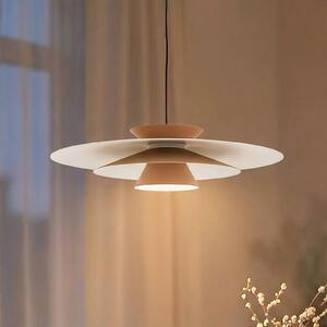Lampa wisząca Livie Lucande, możliwość ściemniania, kremowy / amber, salon / jadalnia, nowoczesny