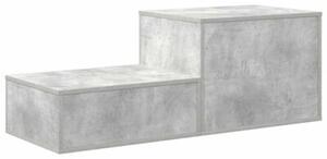 Szafka do przechowywania 2 szt. betonowy szary 118 x 41 x 40 cm