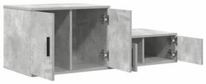 Szafka do przechowywania 2 szt. betonowy szary 118 x 41 x 40 cm