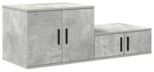 Szafka do przechowywania 2 szt. betonowy szary 118 x 41 x 40 cm