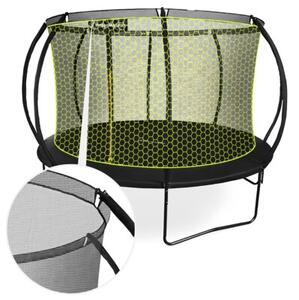 Trampolina ogrodowa XXL dla dzieci HyperMotion - 366 cm 12FT - z drabinką i siatką wewnętrzną - do domu i ogrodu - 150kg max