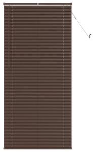 Elegancka żaluzja wenecka z pvc, ciemnobrązowa, 213 x 70 cm