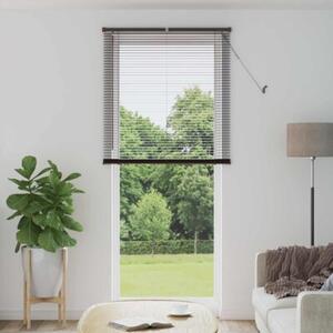 Elegancka żaluzja wenecka z pvc, ciemnobrązowa, 213 x 70 cm