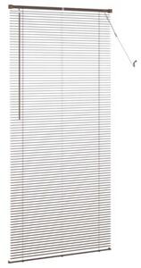 Elegancka żaluzja wenecka z pvc, ciemnobrązowa, 213 x 70 cm