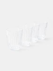 Sinsay - Ryflowane szklanki 4 pack - biały