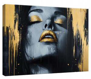 Obraz Na Płótnie Kobieta Złoty Do Sypialni Salonu 40x30