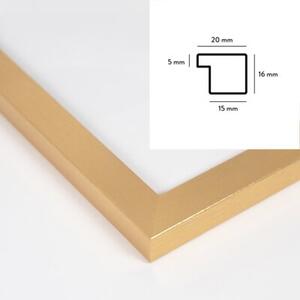 Złota ramka na zdjęcia w rozmiarze 10x15 cm FRAMAI®