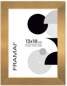 Złota ramka na zdjęcia w rozmiarze 13x18 cm FRAMAI®