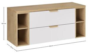 Zestaw mebli łazienkowych 120cm z blatem Aster White