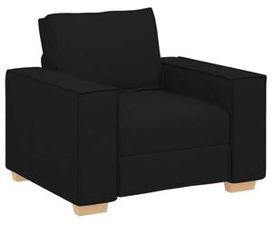 Sofa fotel czarny 100x78x84 cm tkanina