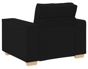 Sofa fotel czarny 100x78x84 cm tkanina