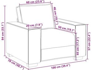 Sofa fotel ciemnozielony 100x78x84 cm tkanina