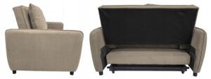 Sofa wypoczynkowa kanapa rozkładana do spania s106 lotus velvet taupe