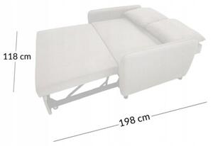 Sofa wypoczynkowa kanapa rozkładana do spania s106 lotus velvet taupe