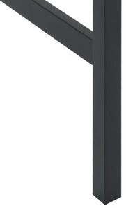 Stolik barowy, czarny, 100x100x110 cm, malowana proszkowo stal