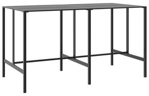 Stolik barowy, czarny, 200x100x110 cm, malowana proszkowo stal