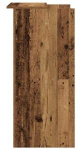 Biurko recepcyjne stare drewno 55x50x103,5 cm drewno klejone