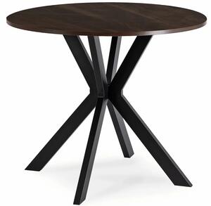 Nowoczesny okrągły stolik orzech 80cm M9-R35