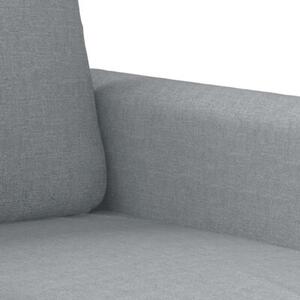 Sofa 3-osobowa, jasnoszara, 180 cm, tapicerowana tkaninÄ