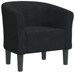 Czarny fotel klubowy do salonu M8-K30
