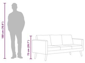 Sofa 3-osobowa, materiaÅowa, ciemnoszara