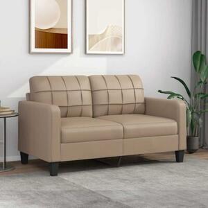 Sofa, 2-osobowa kolor cappuccino, 140 cm, sztuczna skÃ³ra