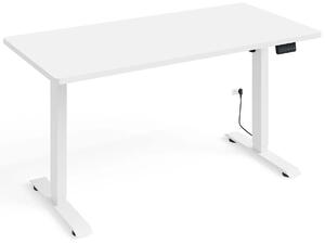 Białe elektryczne biurko K9-P45