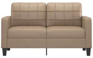 Sofa, 2-osobowa kolor cappuccino, 140 cm, sztuczna skÃ³ra