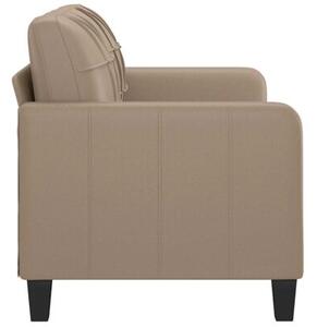 Sofa, 2-osobowa kolor cappuccino, 140 cm, sztuczna skÃ³ra