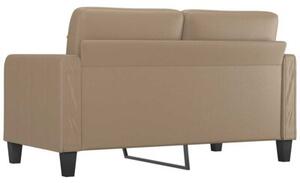 Sofa, 2-osobowa kolor cappuccino, 140 cm, sztuczna skÃ³ra