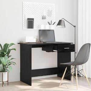Eleganckie biurko minimalistyczne z szufladÄ w kolorze czarnego dÄbu