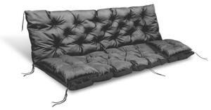 Zestaw poduszek ogrodowych Aio Factory 120x60x50 cm na huśtawkę czarne 1szt