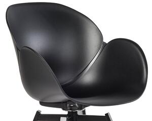 Obrotowe krzesło z podłokietnikami MALMO - czarny