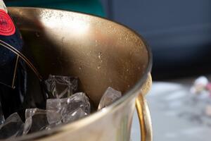 INVICTA CHAMPAGNE 40 cm chłodziarka do szampana - aluminium, złota