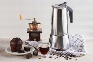 Kawiarka zaparzacz do kawy espresso 600ML 12 filiżanek indukcja gaz 9306