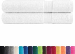 Ręczniki premium, solund, 2 szt., białe, 100x200 cm, 600 g/m²