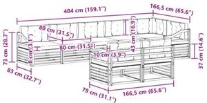 Narożnik ogrodowy z litego drewna akacjowego - nowoczesny i wygodny zestaw do relaksu na świeżym powietrzu