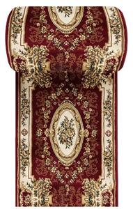 Czerwony elegancki chodnik dywanowy na metry W0-W49