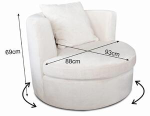 MebleMWM Fotel obrotowy PRADA stylowy | Kolor do wyboru