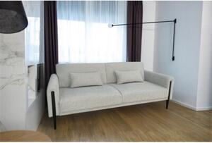 Sofa wypoczynkowa kanapa rozkładana do spania s104 dalia szenil j. szary