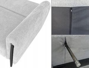 Sofa wypoczynkowa kanapa rozkładana do spania s104 dalia szenil j. szary