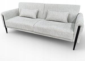 Sofa wypoczynkowa kanapa rozkładana do spania s104 dalia szenil j. szary
