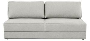 Jasnoszara rozkładana sofa ze schowkiem 202 cm Dora – Scandic