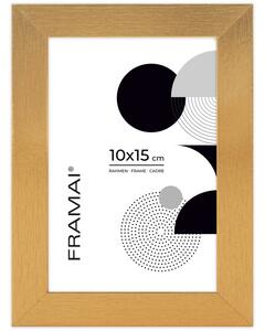 Złota ramka na zdjęcia w rozmiarze 10x15 cm FRAMAI®
